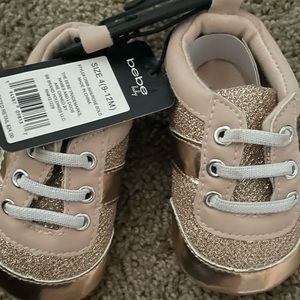 Size 4 (9-12m) Bebe shoes.